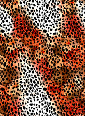 abstract leopard pattern