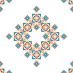 Islamic Geometric Rhombus Ornament Frame for Wedding Decoration