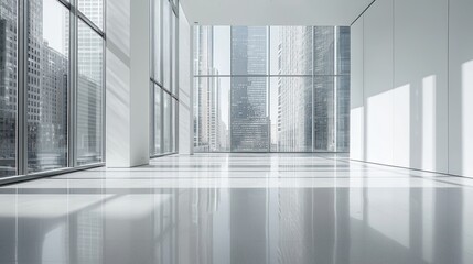 Obraz premium Modern Office Space with City View