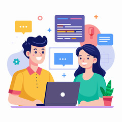 business people with social network concept