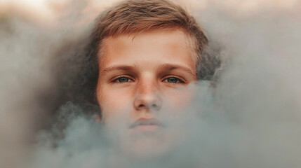 Boy in Smoke