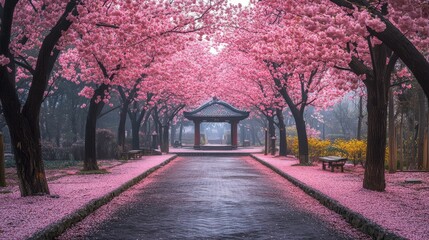 "Blossoming Beauty: The Cherry Blossom Festival"
"Spring's Grand Display: Cherry Blossoms in Full Bloom"
"A Pink Symphony: The Cherry Blossom Spectacle"
"Cherry Blossom Serenade: A Springtime Showcase