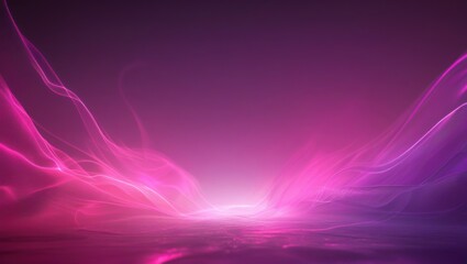 A radiant fuchsia gradient with neon glow and celestial wisps.