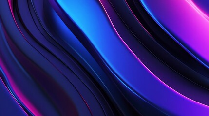 Abstract vibrant wavy shapes, digital art, vibrant background, design element, use in graphic design