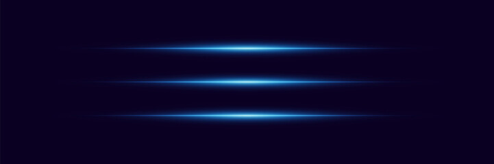 Light lines of light, horizontal beam flash.