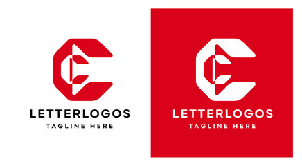 cc letter initials, alphabet cc logo design icon vector illustration template, letter cc, cc logo isolated