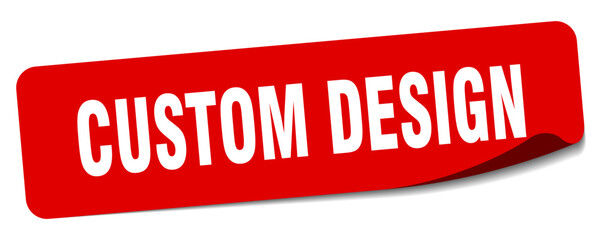 custom design sticker. custom design label