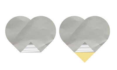 Blank Sticker Texture Design Set For Mockup Template