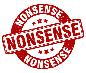 nonsense stamp. nonsense label. round grunge sign