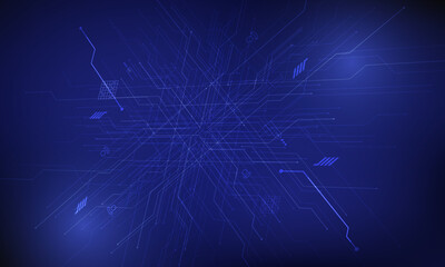 futuristic technology abstract background. Abstract futuristic curve digital line design.Modern futuristic design.Digital landscape pattern technology.Vector illustration.