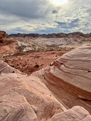 Stunning Wave Sandstone Formations in Valley of Fire, Nevada