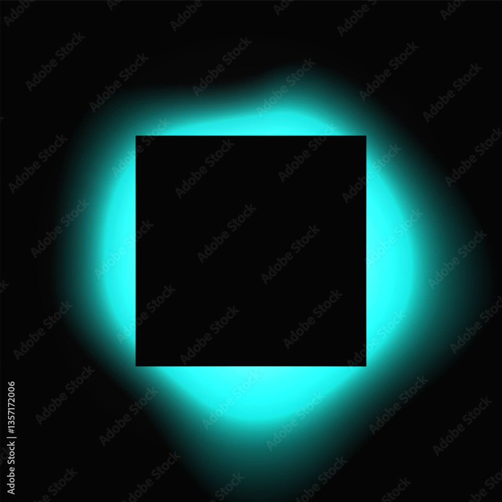 Poster square illuminate light frame with color gradient