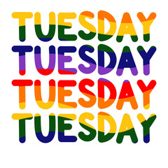 Cute cartoon day hand drawn colorful pride month