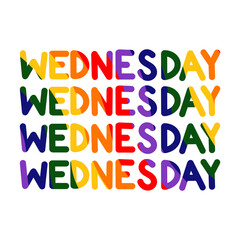 Cute cartoon day hand drawn colorful pride month