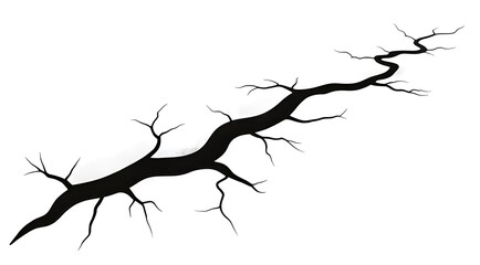 Visual impact of ground cracks