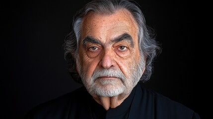 Obraz premium Mature man with serious expression