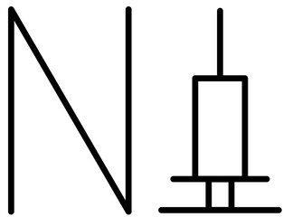 Antibiotic free icon.