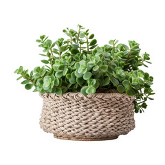 Elephant Bush PNG &ndash; Hardy Succulent with Round Green Leaves and Transparent Background