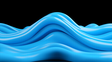 Fototapeta premium Abstract Digital Blue Background with Fluid Lines and Drops
