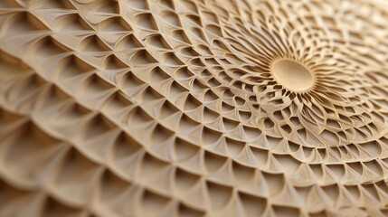 a close-up of intricate paper craft with geometric patterns.