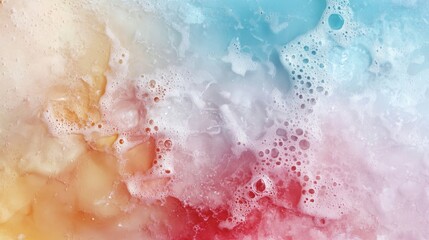 Fototapeta premium abstract colorful background with fluid texture and bubbles.