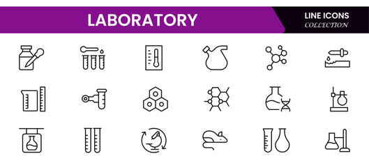 laboratory, research, scientist, experiment, lab, science, chemical, toxic, microscope, Vector illustration