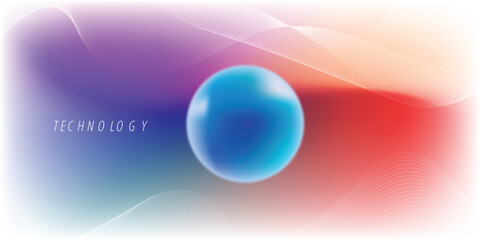 Technology business digital blue purple red orange background, communication template illustration element banner poster cover, pattern creative graphic vector