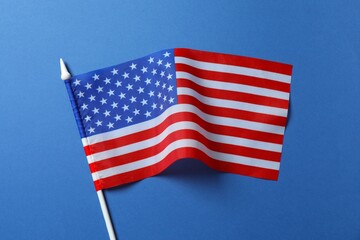 Beautiful waving star and striped American flag