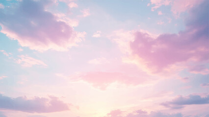 soft color sky  and cloudy blue sky Watercolor background texture, cloudy and soft sky background. sky with white clouds as background or texture 