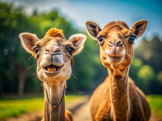 Obraz premium Hilarious Pet Fail: Funny Animal Photo with Copy Space - Stock Image