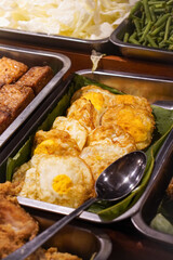 Traditional Indonesian dish, captured on April 8, 2025. Rich in spices and flavor, made with fresh local ingredients, showcasing the essence of Indonesia’s culinary heritage