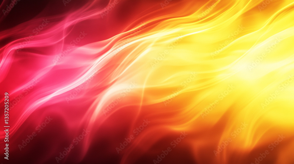 Poster a blur of yellow and red gradient background symbolizing creativity and transformation, with soft tr