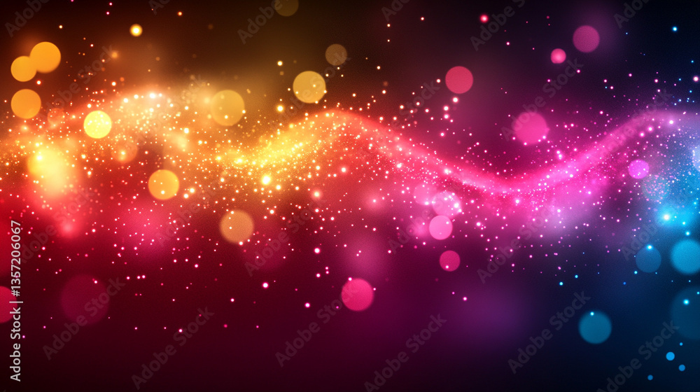 Poster a blur of yellow and red gradient background symbolizing creativity and transformation, with soft tr