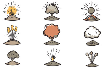 vector set of nature icons