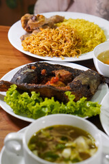 Traditional Indonesian dish, captured on April 8, 2025. Rich in spices and flavor, made with fresh local ingredients, showcasing the essence of Indonesia’s culinary heritage
