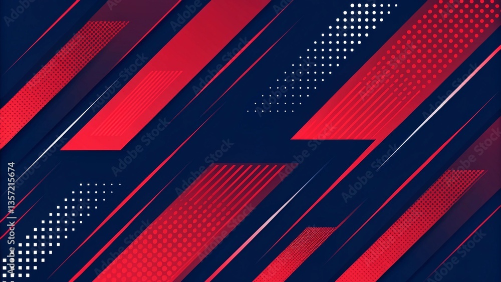 Poster abstract red geometric composition, speed technology futuristic design background. speed dynamic bac