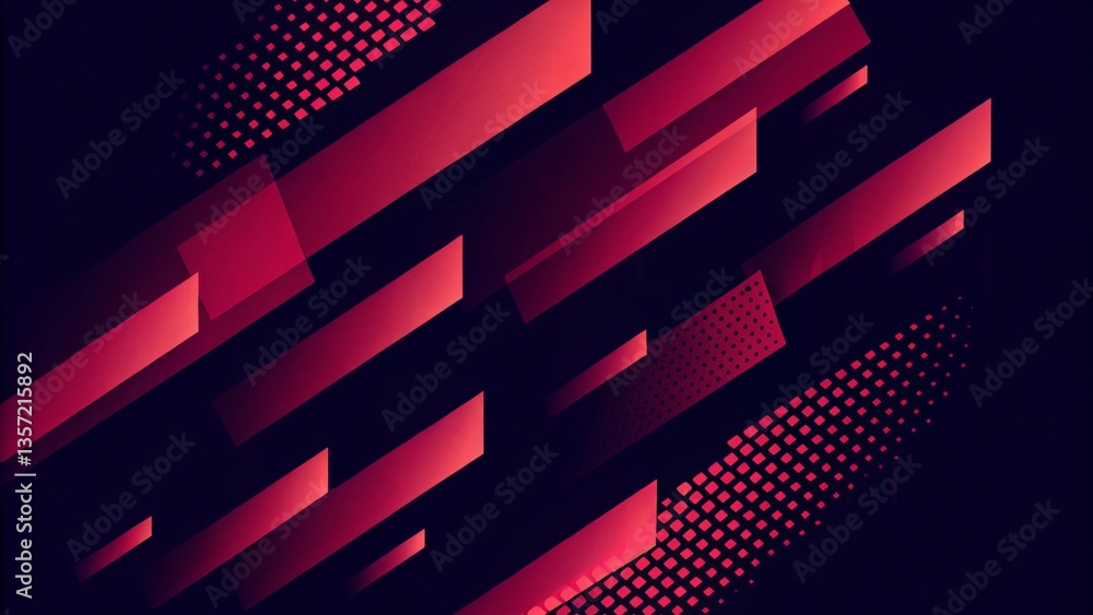 Poster abstract red geometric composition, speed technology futuristic design background. speed dynamic bac