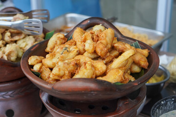 Assorted Indonesian fried snacks, captured on April 8, 2025. Crispy and golden-brown, these savory treats are perfect for a quick bite or iftar delight