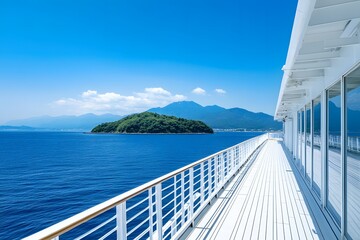 Ocean serenity and scenic island getaways, A luxury cruise view