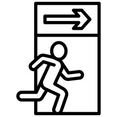 Emergency Exit Icon