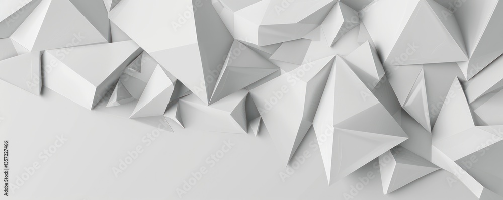 Poster abstract white modern shape sharp triangle wallpaper graphic presentation geometry element template 