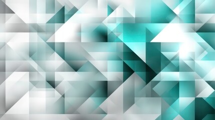 Obraz premium Grey blue teal green white abstract background geometry triangle, square, diagonal neon light, and layer element. For presentation, business, corporate, festive, seminar, and talks. white background