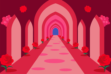 pink roses in a vase