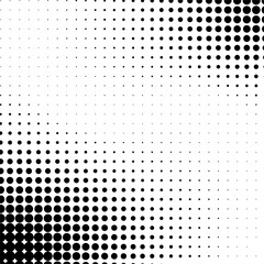 Abstract Halftone dot isolated on transparent background