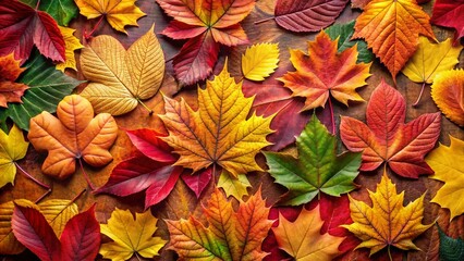 Cute Fall Leaves Wallpaper: Vibrant Autumn Foliage Background Image