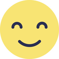 Smiley Face Emoji Flat Icon