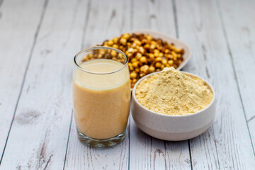 Sattu drinks are protein-rich, refreshing beverages made from roasted gram flour, mixed with water, spices, lemon, and sometimes jaggery for sweetness. They are nutritious, cooling, and energizing.