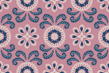 Ethnic boho seamless pattern. Scribble texture. Folk motif. Textile rapport.Ikat geometric folklore ornament. Tribal ethnic texture.Seamless striped pattern in Aztec style. Motifs Ikat embroidery.