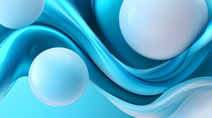 Abstract Aqua Turquoise Gradient Winter Glitter Background