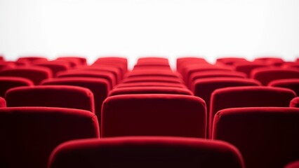 Obraz premium Empty Red Seats In An Auditorium